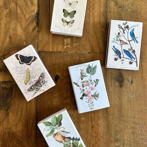 Set of 5 
Botanical / Nature Inspired Matchbox Matches